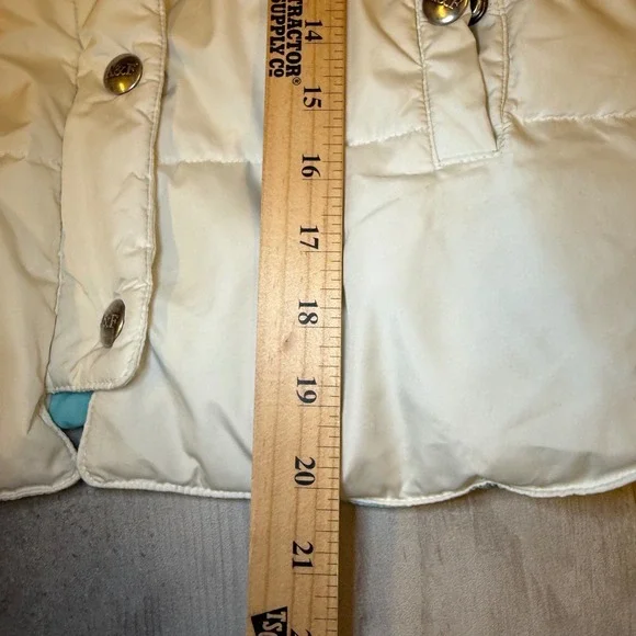 Abercrombie Fitch Puffer Vest Womens M Color Block Down Quilted Full Zip - Picture 7 of 7